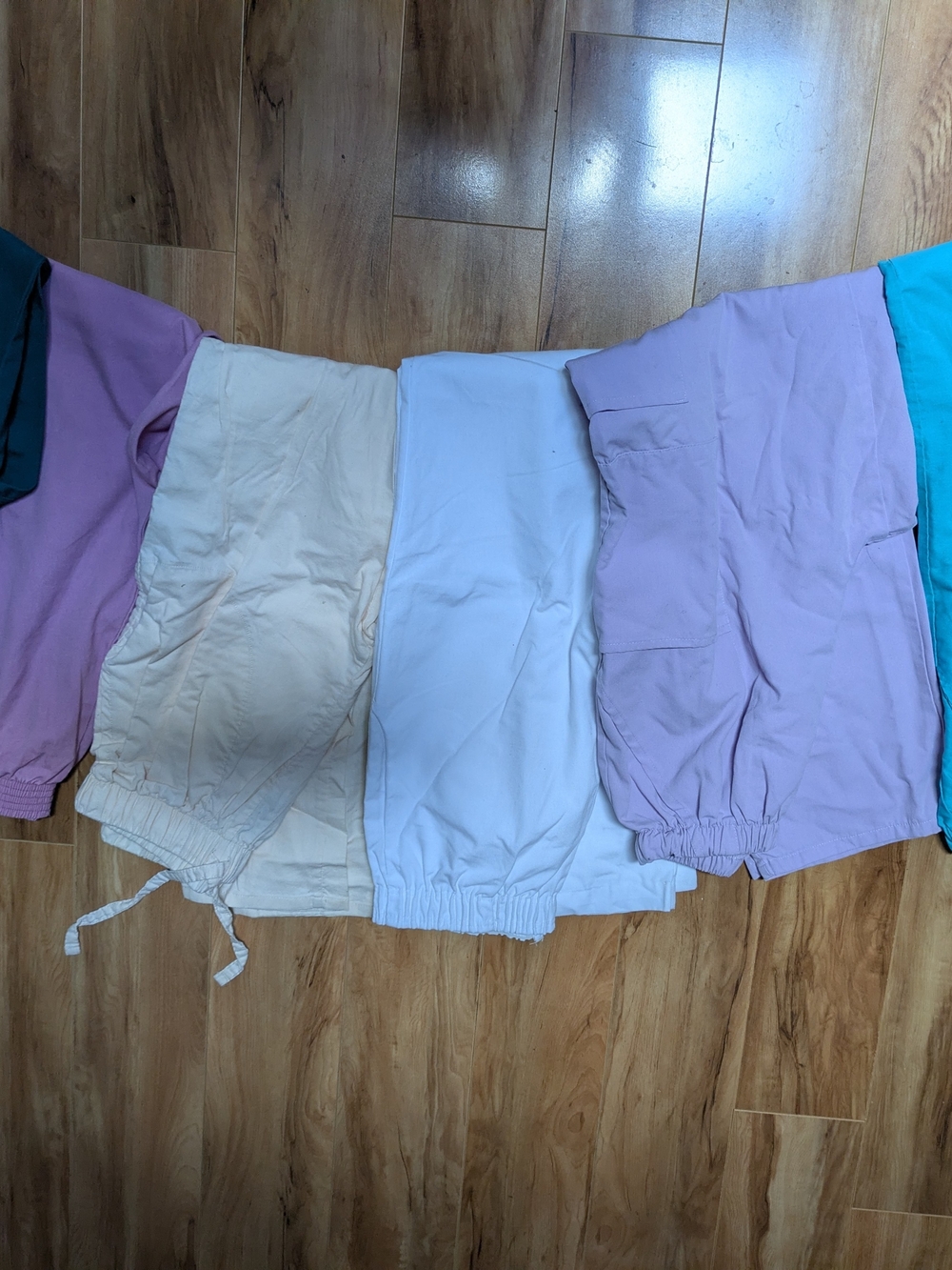 Vtg Women's Size Small Set Of 6 Scrub Pants